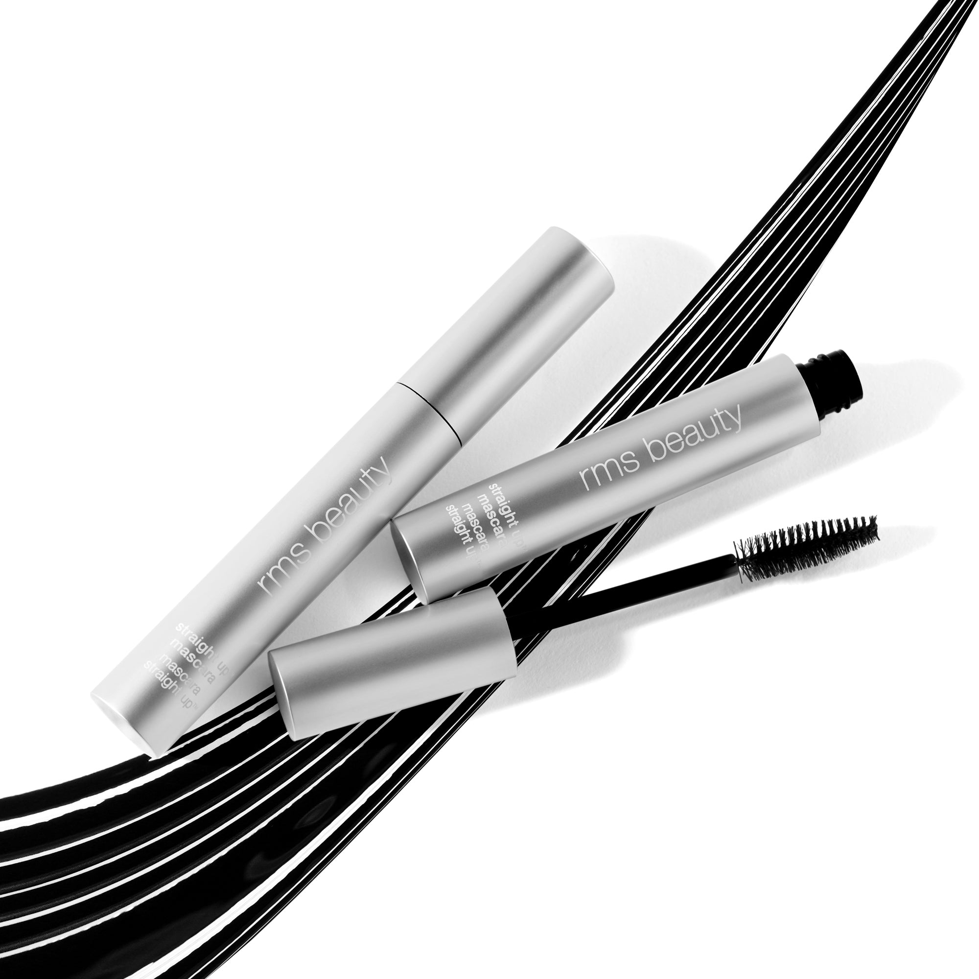 RMS Straight Up Volumizing Peptide Mascara - Black, TRAVEL SIZE | 4.5ml