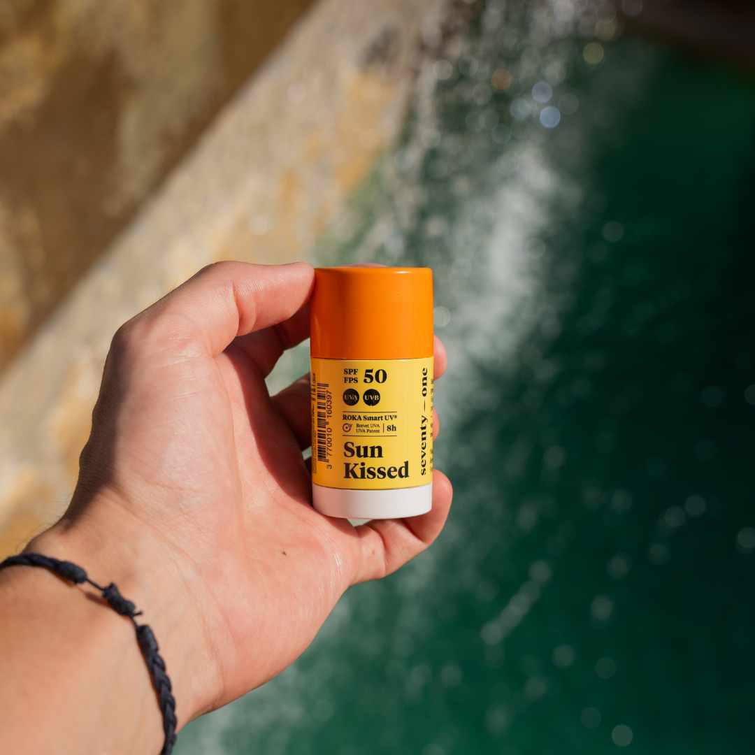 Caurspīdīgs saules aizsargkrēms SPF50 - SeventyOne Sun Stick I 15g