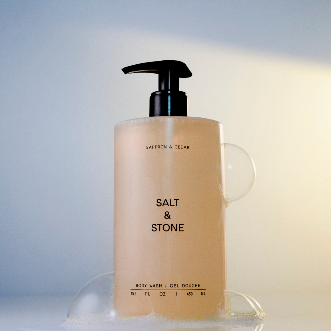 Salt & Stone Body Wash - Saffron & Cedar I 450ml