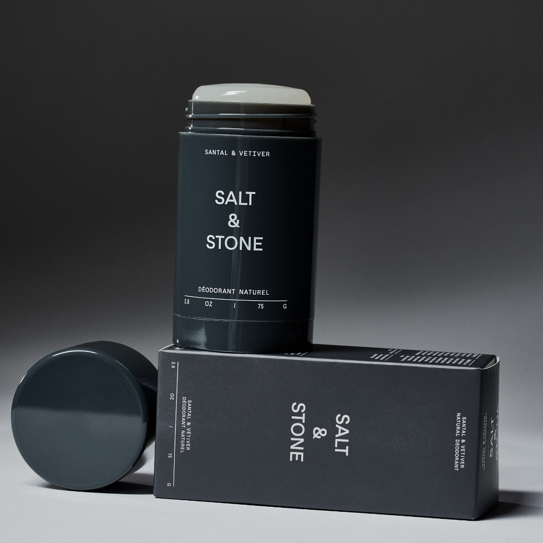 Salt and Stone Santal and Vetiver dezodorants jutīgai ādai