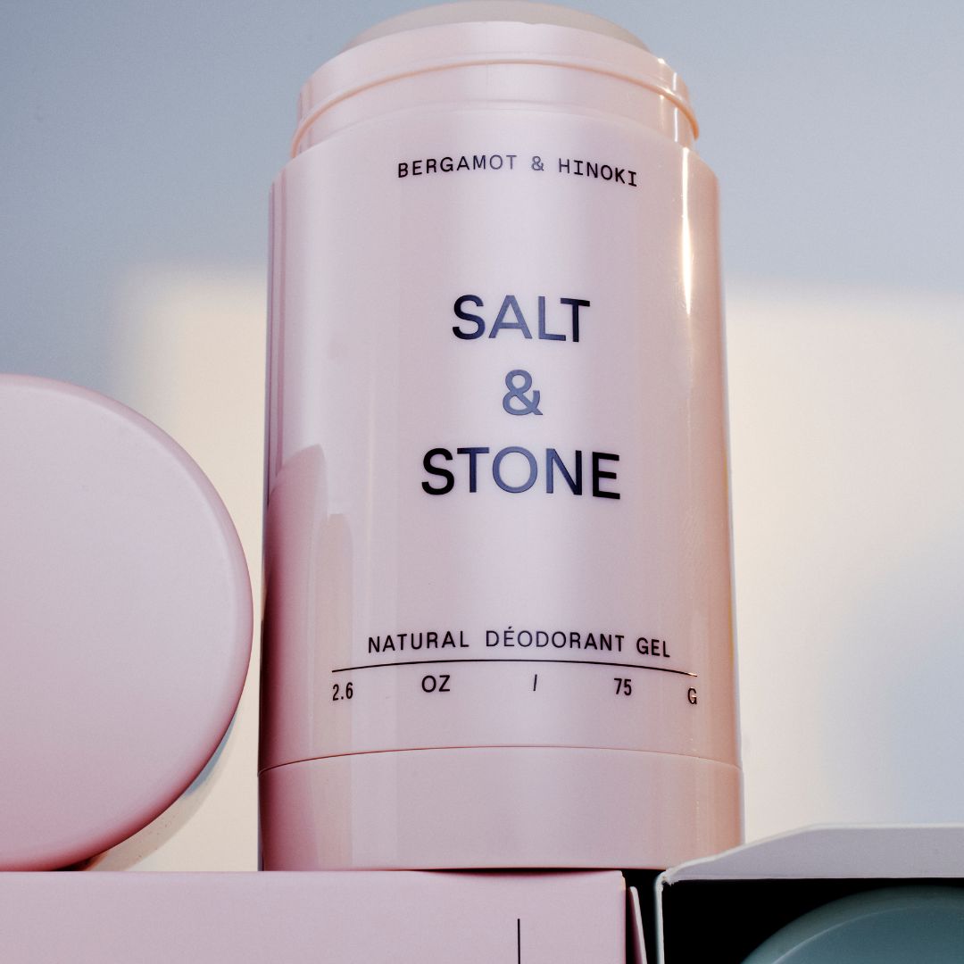 bergamot hinoki salt and stone deodorant gel