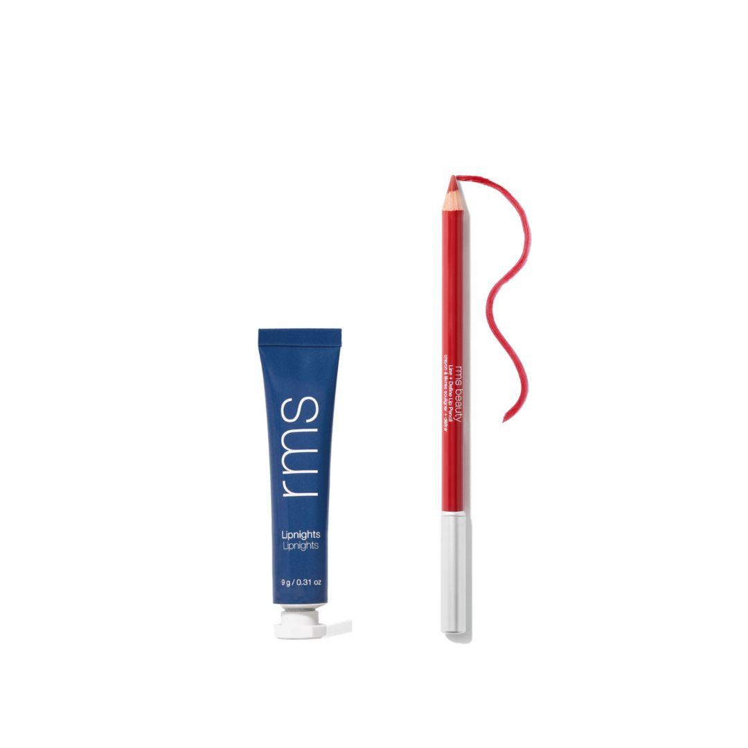 RMS Beauty lūpu kombo - lūpu zīmulis un lūpu maska
