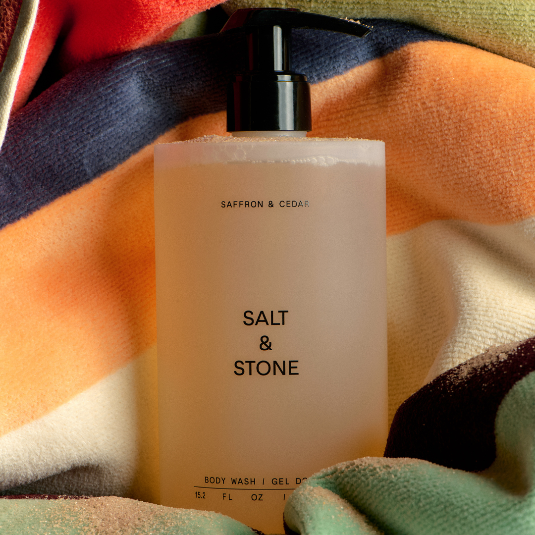 Salt & Stone Body Wash - Saffron & Cedar I 450ml