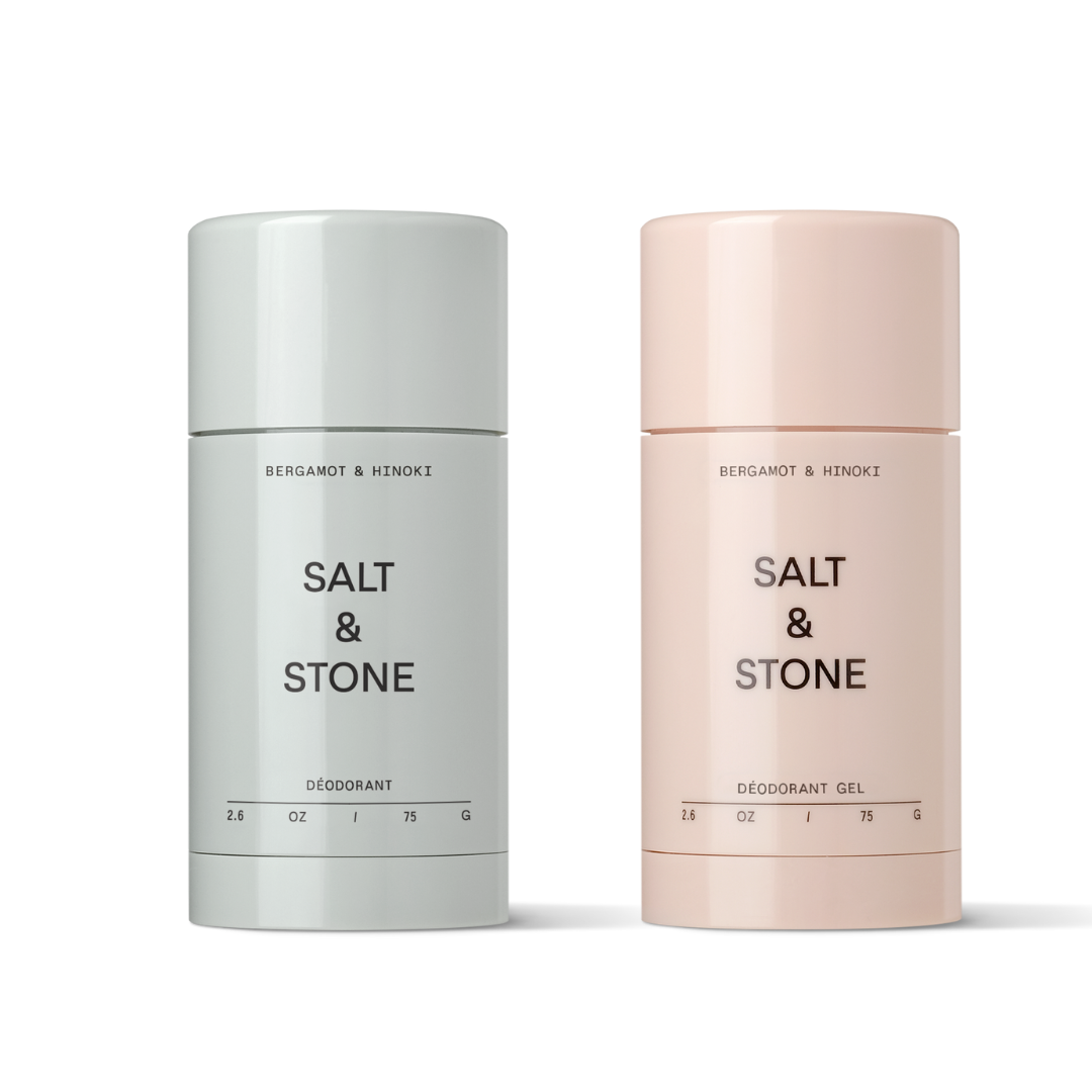 Salt & Stone Bergamot & Hinoki cream and gel natural deodorants